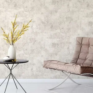 Interior Home Decor Roll Wallpaper 1.06m Width 320gsm Plain Color PVC Wallpaper