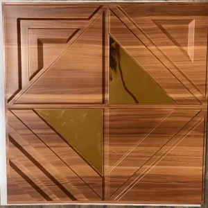 Interior Home Waterproof Decoration Wallpaper Wallpanel PVC Material Wood Grain 3d Wall Panel Cladding Wall Decor