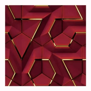Interior Wallpapers Wall Coating Geometric Modern Design Waterproof Vinyl Wall Paper PVC 3D Wallpaper Home Decoration