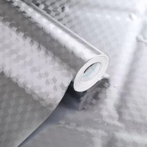 JIAHAO Modern Geometric Sound-Absorbing Self-adhesive PVC Water Oil Proof Kitchen Top Sticker Wallpaper Multi Size Entertainment