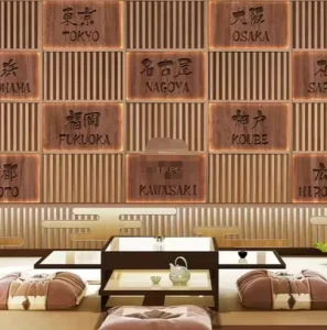 Japanese Scenic Background Decoration Restaurant Self Adhesive Wallpaper