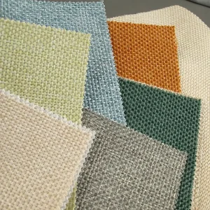 Japanese Style Thick Eco Friendly Linen Wall Panels Straw Woven Linen Seamless Covering for Hall Textured Fabric Wallpaper