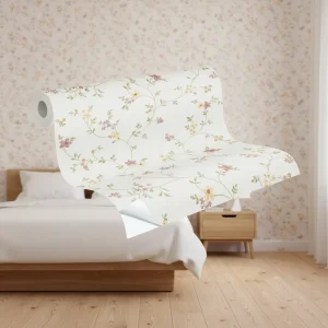 Jinyi Waterproof Removable Floral Pattern Look Home Interior Decor Peel and Stick Self Adhesive Contact Wall Paper Wallpaper