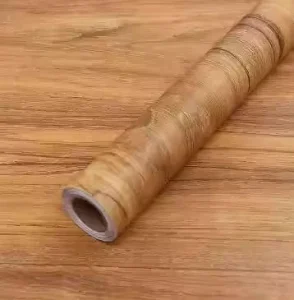 Jinyi Wood Grain Waterproof Removable Home Room Interior Decoration Sticker Self adhesive Shelf Liner Wall Paper Wallpaper