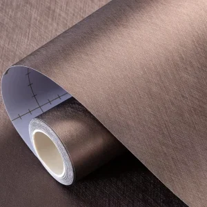 KINNARD Modern Waterproof Self-Adhesive PVC Wallpaper Stickers Geometric Thickened Metal Effect Outdoor Living Room Bedroom