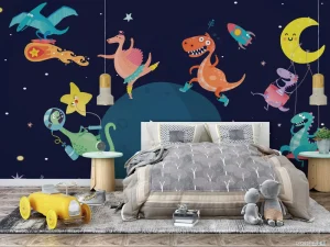 Kid Living Room Animal Wall Mural Home Decor Educational Wallpaper for Children School Custom Creative Children Wallpaper Roll
