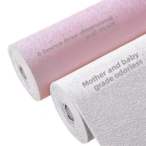 Kids Safe Modern Waterproof 3D Foam Wallpaper Zero Odor Self Adhesive XPE Wall Panels for Bedrooms Nursery Pediatric Spaces