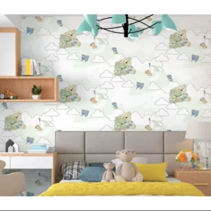 Kids School Wall Decoration Paper Baby Children Wallpaper Print 3D PVC Animal Print Graphic Design Modern Waterproof Wallpaper