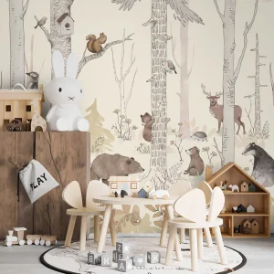 Kids Wallpaper Children’s Room Decorative Wall Murals Animal Murals Colorful Murals Wallpaper High End Decorative Mural