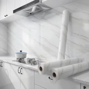 Kitchen 3D Tile Self Adhesive Waterproof Peel and Stick Wallpaper Wall Covering for Home Dining & Gym Decoration