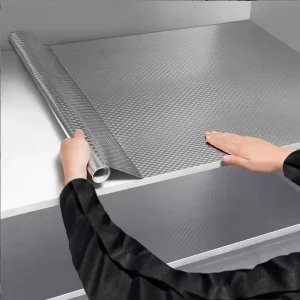 Kitchen Anti-oil Stickers Heat-resistant Waterproof and Moisture-proof Self-adhesive Wall Paper Tin Foil Aluminum Foil Wallpaper