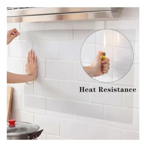 Kitchen Oil Proof Self Adhesive Film High Temperature Resistant Transparent Removable 1.52*30m Clear Wallpaper Protection Table