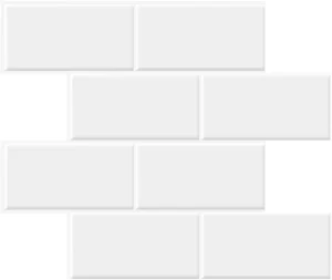Kitchen Stick and Peel Vinyl Tiles Back Splash for Home Use