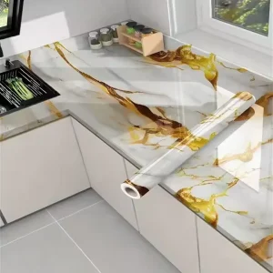 Kitchen Waterproof 3D Geometric Modern Embossed Self-Adhesive Stickers Wallpaper