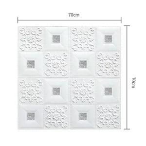 Kitten Waterproof and oil resistant 3d wallpaper wall sticker self adhesive foam pattern three dimensional wallpaper