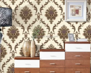 Large European Flower PVC Wallpaper Home Decor