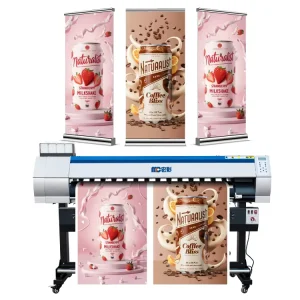 Large Format 1.6Meter Eco Solvent Printer Canvas Wallpaper Sticker Fabrics Vinyl Tarpaulin Eco Inkjet Printer