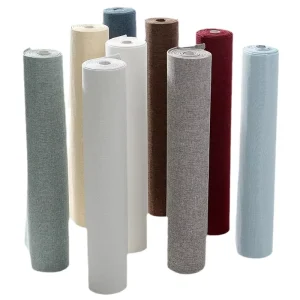 Large Stock Modern European Damask PVC Wallcovering Fabric Wallpaper Roll Self adhesive Fireproof Waterproof for Living Room