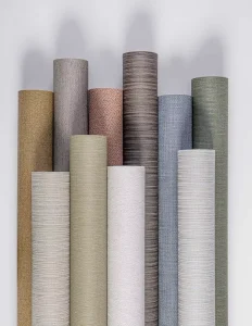 Latest Design Self-Adhesive Commercial Grade Fireproof Furniture Moisture-Proof Vinyl Wallpapers and Wallcovering