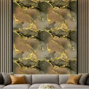 Light Luxury Marble Pattern Oil Proof NonSlip Easy to Clean Removal Wallpaper for Bathroom Kitchen
