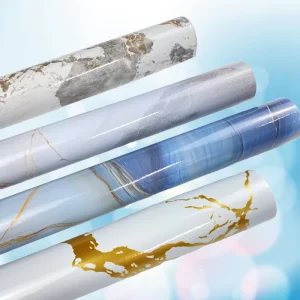 Light Luxury Modern Marble PVC Self-Adhesive Wall Sticker Bedroom Living Room Bathroom Background Wallpaper Roll