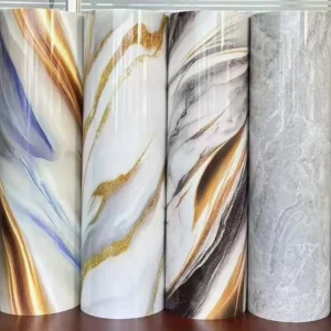 Light Luxury Modern PET Stripes & Plaid Waterproof Wallpaper for Bedroom and Living Room Background Wall