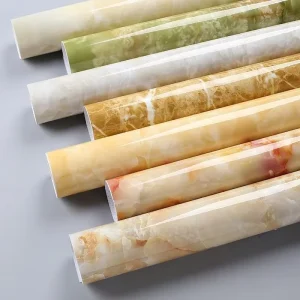 Light Luxury Modern Wall Art Eco-friendly PVC Waterproof Moisture-proof Wallpaper for Bedroom Living Kitchen