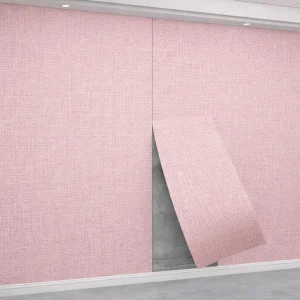 Linen 3D Wall Panel Soundproof Peel and Stick Wallpaper for Rental Apartments