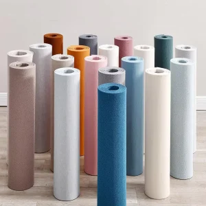 Linen Fabric Wall Covering Natural Material Wallpaper Self Adhesive