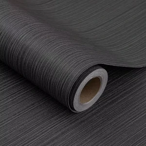 Linen Textured Waterproof Eco-friendly Anti-Slip Wallpaper Easy DIY Installation Modern Design Home Commercial Bedroom Hospital