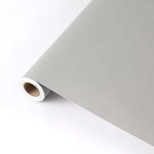 Living Room Grey Self Adhesive Wallpaper Waterproof