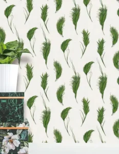 Living Room Wall Landscape Forest Wallpaper Natural Scenery Green Leaves Flower Floral Tropical Wall Paper 3D Mural Wallpaper