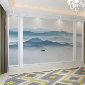 Living Room and Bedroom Luxury Decorative Wallpaper Roll with Self adhesive Eco Friendly PET Material for Modern Design