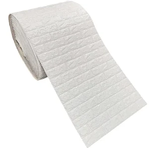 Long Size Roll Packing Self Adhesive Waterproof 3D Brick Wallpaper for Home Decoration