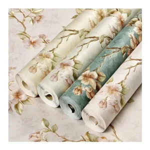 Longtime Home Decoration from China Wallpaper Flower Vinyl Wallpapers Wall Panels