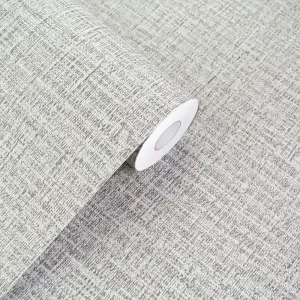 Lonmay Luxury 3D Vinyl Bedroom Hotel Wallcovering Film Textured Feel Woven Fireproof Wallpaper for Home Decor
