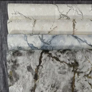 Low MOQ Custom Design Blank Print Wallpaper Plain Wall Paper for Home Decoration Marble Ink Style Wallpaper