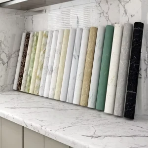 Luxurious Bedroom & Kitchen Decor Peel and Stick Self Adhesive Marble Waterproof Wallpaper Roll Wall Tile Sticker