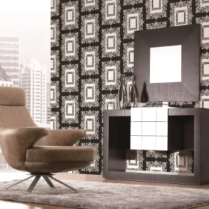 Luxurious Fashion Square European Flower Pattern Living Room Bedroom Decorative Wallpaper