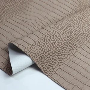 Luxury 3D Embossed Crocodile PU Leather Fabric for Furniture Sofa Upholstery Handbags and Wallpaper Decoration