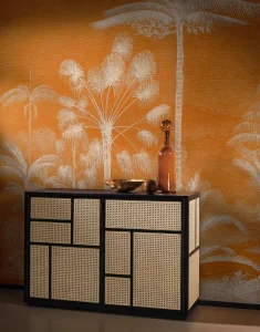 Luxury 3D Embossed Waterproof Eco-Friendly Modern Bedroom Wall Mural Sticker with Self Adhesive Installation
