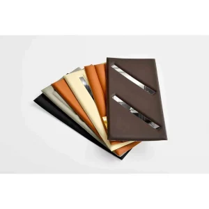 Luxury 3D Leather Wall Panels Self Adhesive IXPE Foam Wall Stickers with Metal Trim for Living Room Bed Headboard Decor