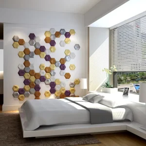 Luxury 3D Pu Leather Wall Panel Green Material for Home Decoration 3D Wallpaper