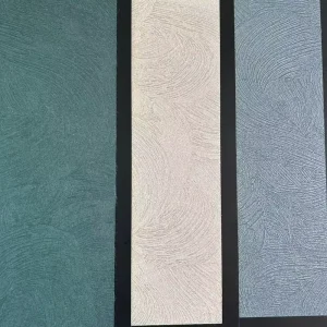 Luxury Embossed Fabric Wallcovering Wallpaper Roll for Hotel Project