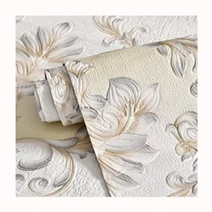 Luxury European Damascus Embossed Waterproof Wallpaper Perfect for Bedrooms Living Rooms Hotel Projects