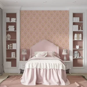 Luxury European Damask Vinyl Wallpaper for Home Interior House Wall Decor