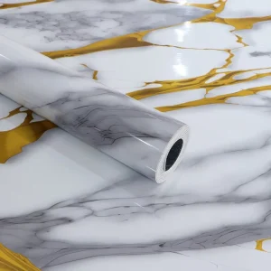 Luxury Gold Marble Peel & Stick Wallpaper Waterproof & Eco Friendly Wall Sticker