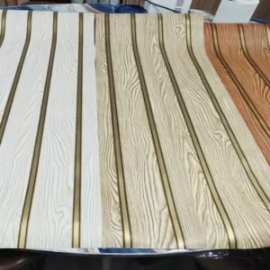 Luxury Gold Striped Grain Peel and Stick Wallpaper Waterproof Self Adhesive Contact Paper for Home Renovation