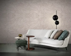 Luxury Hand Drawn Swirl Pattern Waterproof Textured Non Woven Wall Paper Modern Interior Bedroom Living Room Custom Size