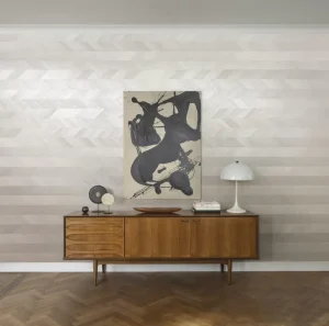 Luxury Handmade 3D Design Wallpaper Metal Wood Veneer for Home Decor Wallcovering for Room